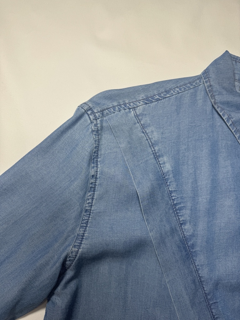 Tunique en jean couture en v 