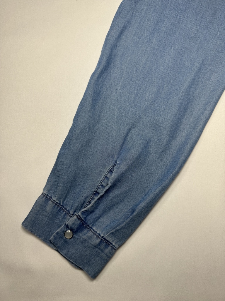 Tunique en jean couture en v 