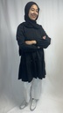 Tunique robe plissé a dentelle 