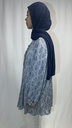 Tunique robe a motif et manche boufante 