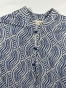 Tunique robe a motif et manche boufante 