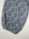 Tunique robe a motif et manche boufante 