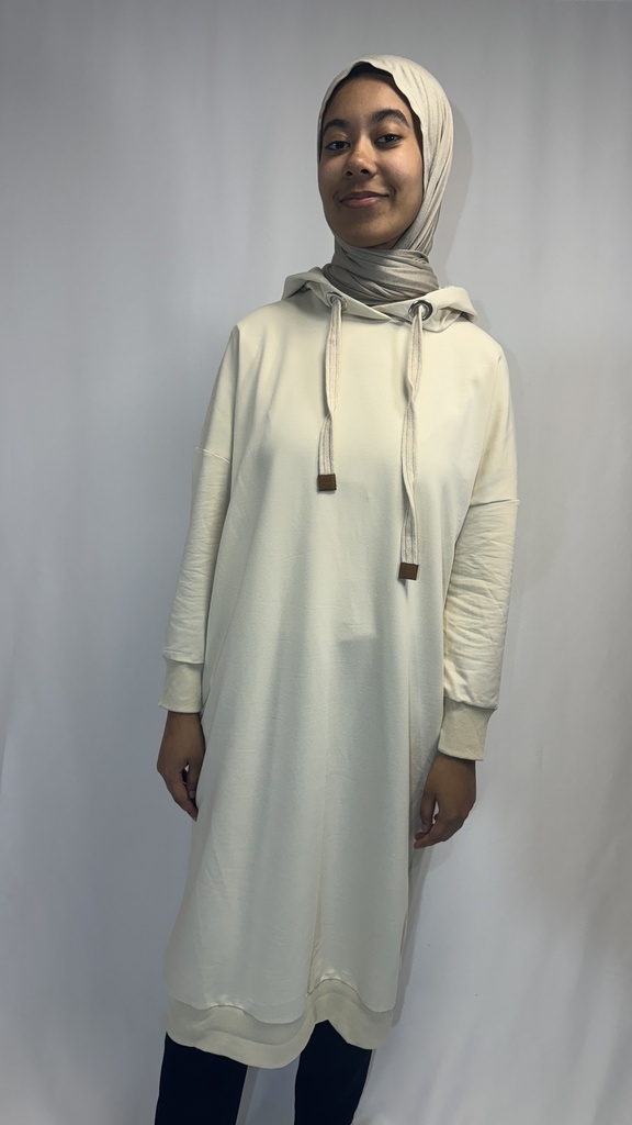 Tunique sweat à capuche