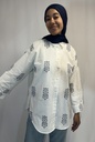 Tunique a broderie bleu 