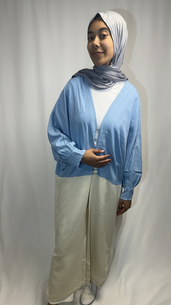 kimono bicolore