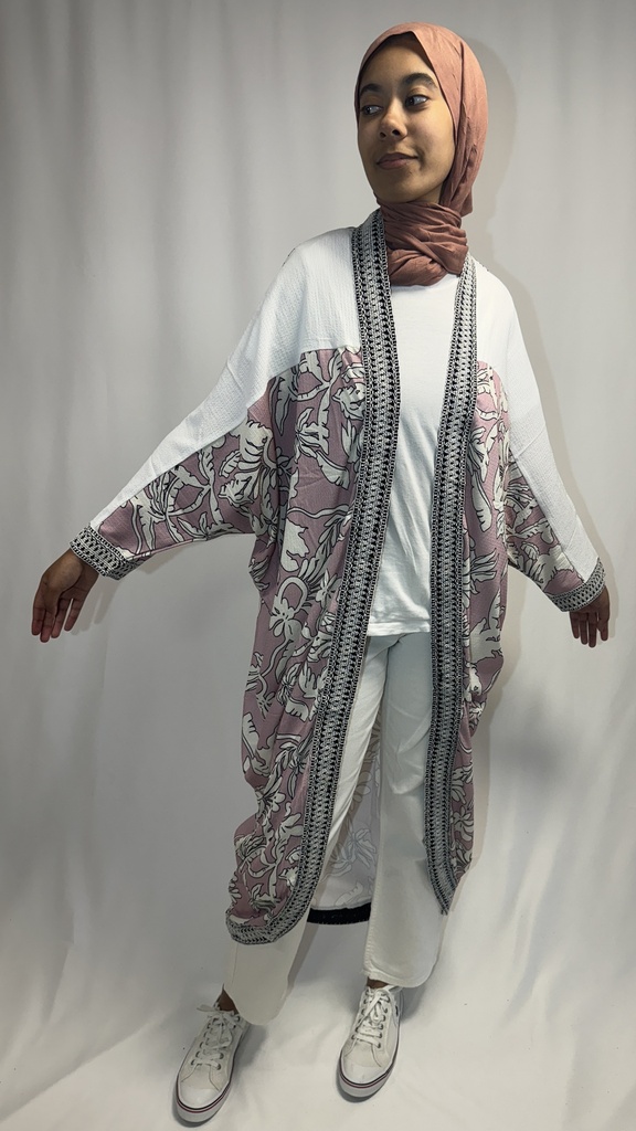 kimono à motif 