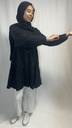 Tunique robe plissée à dentelle