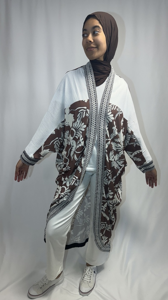 kimono à motif 