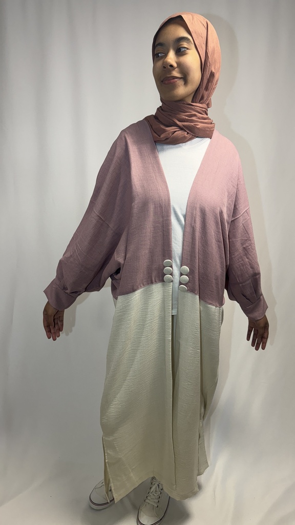 kimono bicolore 