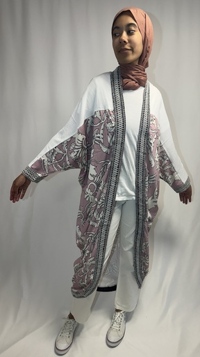[49-RO-05-8] kimono à motif 
