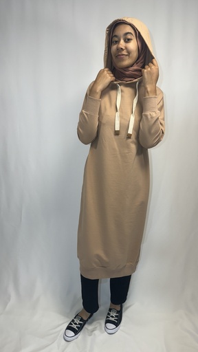 Tunique sweat à capuche