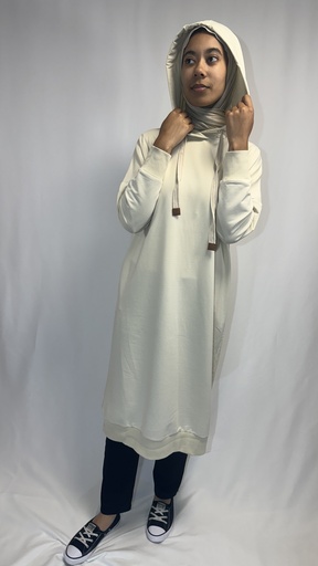 Tunique sweat à capuche