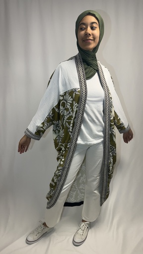 [51-VE-09-8] kimono à motif 