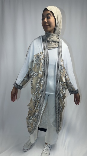 [50-BE-02-8] kimono à motif 